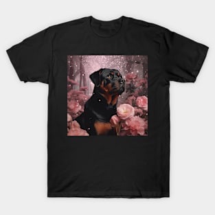 Rosy Rottweiler T-Shirt